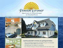 Tablet Screenshot of pension-grosser.de